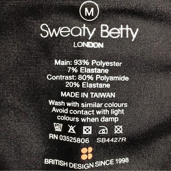 Sweaty Betty Legging Black Velvet Fashion Velour High Rise Pant Tuxedo Pull On M - Picture 13 of 16